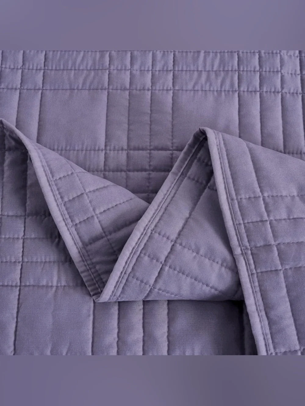 Lavender Quilted king 3 piece Bedspread Set